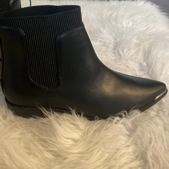 Worthington Black Western Ankle Boots For Women's 7.5M Metal Toe Caps - Picture 11 of 11
